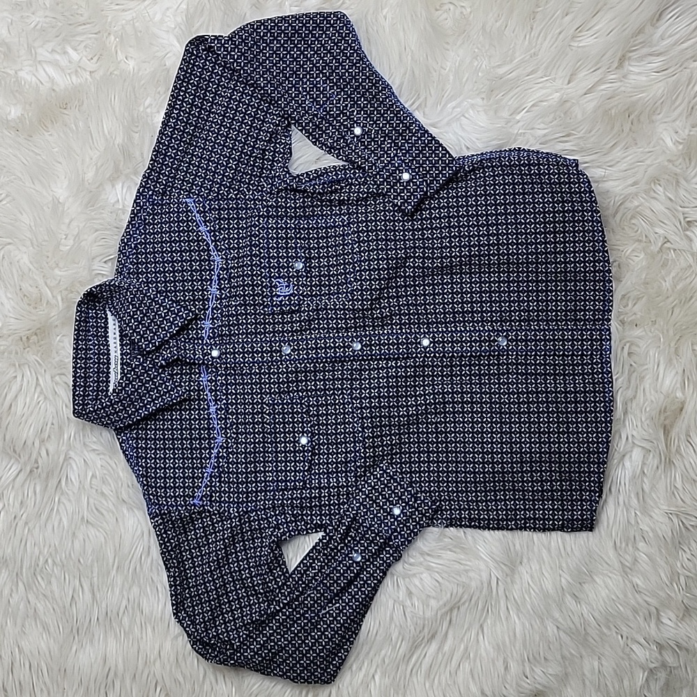 Youth Small/6 Cowboy Hardware pearl snap button down